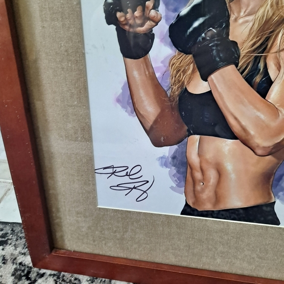 Ronda Rousey 11x14 Signed Artwork PSA/DNA - Picture 2 of 5